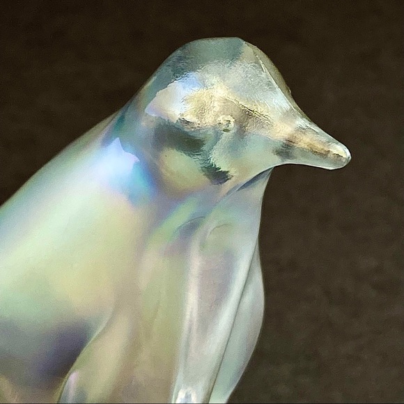 Fenton Iridescent Crystal Glass Penguin Figurine NWOT - Picture 4 of 6